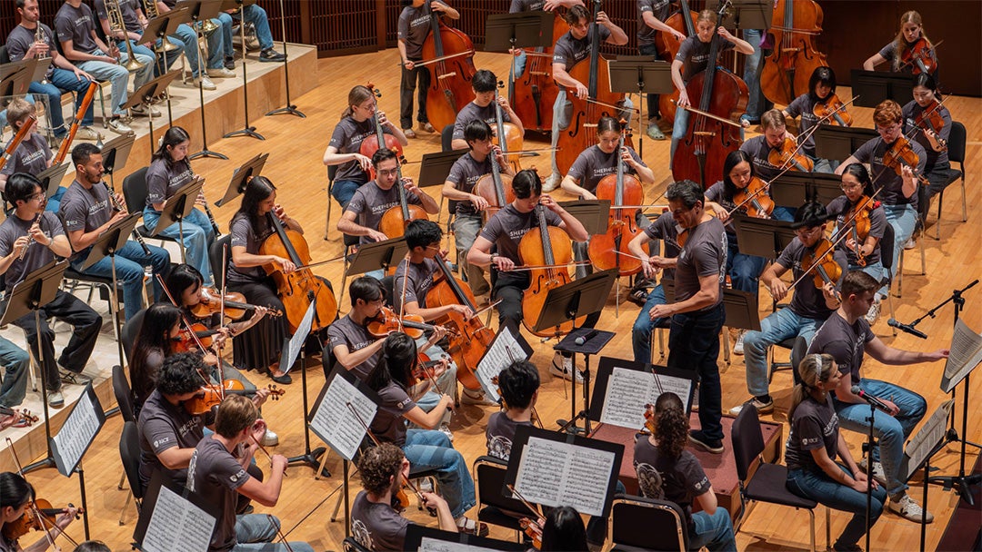 Young audiences explore orchestra at Shepherd School Family